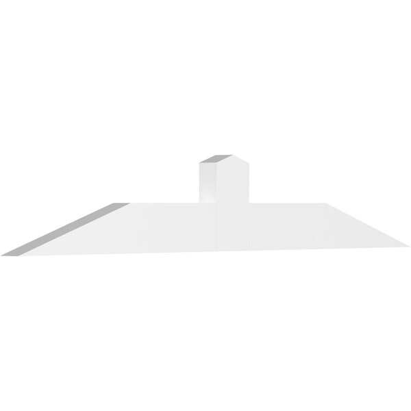 Ekena Millwork Portland Architectural Grade PVC Gable Bracket, 48"W x 8"H x 2"D x 4"F, 4/12 Pitch GBP048X08X0204POR00 - main